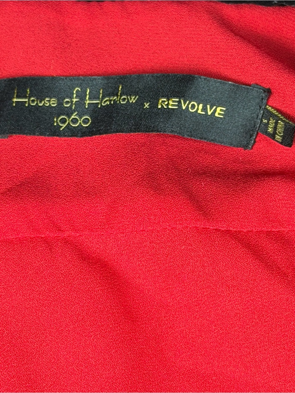 House of Harlow 1960 x REVOLVE Red Velvet Long Sleeve Mini Dress/Top S NWT - Picture 3 of 12